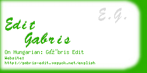 edit gabris business card